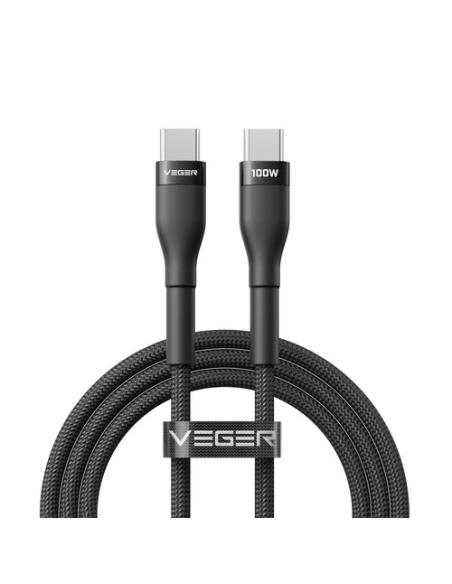 VEGER CC05 cable USB USB 2.0 1,5 m USB C 100 W Negro