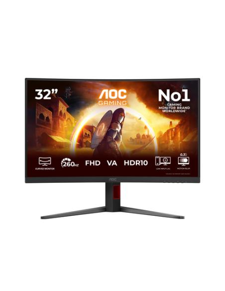 AOC G4 C32G4Z pantalla para PC 80 cm (31.5") 1920 x 1080 Pixeles Full HD LCD Negro, Rojo