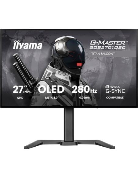 iiyama G-MASTER GOB2701QSC-B1 pantalla para PC 68,6 cm (27") 2560 x 1440 Pixeles 2K Ultra HD OLED Negro