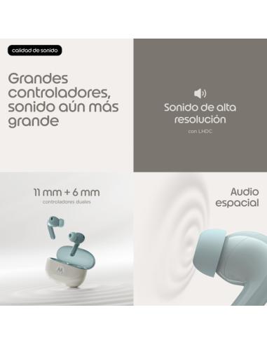 Motorola Moto Buds 2 Auriculares Inalámbrico Dentro de oído Llamadas/Música Bluetooth Gris