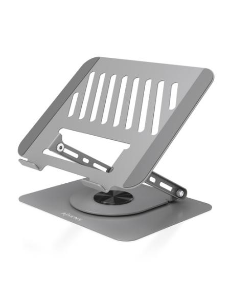 AISENS Soporte de Sobremesa XL Giratorio Ajustable para Portatil / Tablet 10"-17", Gris