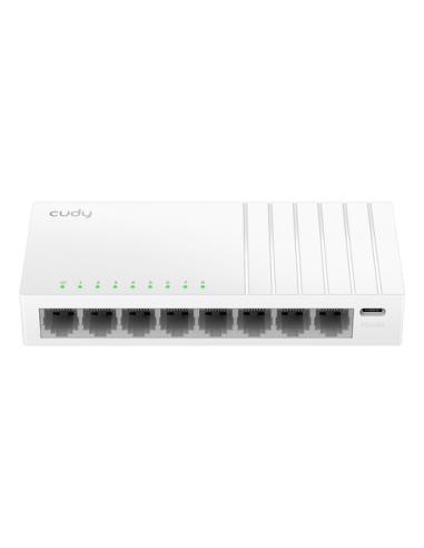 Cudy 8-Port Gigabit Switch with USB-C Power Input, GS108U 2.0 No administrado Gigabit Ethernet (10/100/1000) Blanco