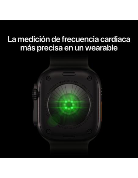 Apple Watch Ultra 4 (GPS + Cellular) - Caja de titanio negro de 49 mm - Correa Loop Alpine burdeos - Talla M