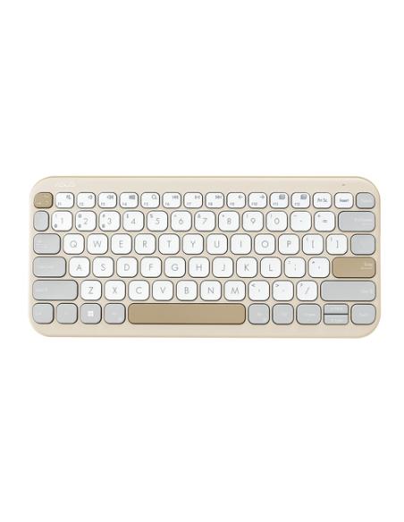 ASUS Marshmallow Keyboard KW100 teclado Hogar Bluetooth QWERTY Español Beige