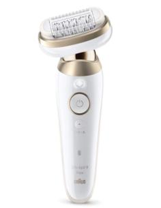 Braun Silk-épil 9 Silk·épil 9 Flex 40 pinzas Oro, Blanco