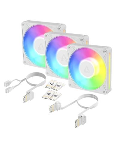ARCTIC BioniX P12 A-RGB Carcasa del ordenador Ventilador 12 cm Blanco 3 pieza(s)