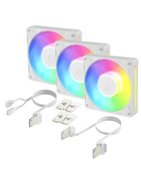 ARCTIC BioniX P12 A-RGB Carcasa del ordenador Ventilador 12 cm Blanco 3 pieza(s)