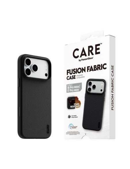 PanzerGlass CARE™ by ® Fusion Fabric Case Black w. MagSafe iPhone 18 Pro Max | 17 Pro Max funda para teléfono móvil 17 cm (6.7")