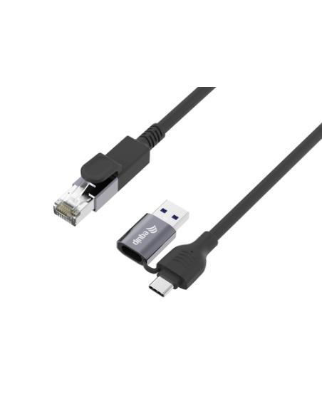 Equip 133102 cable de red Negro 2 m