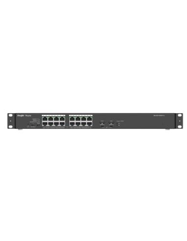 Ruijie Networks RG-ES118GS-P-L switch No administrado L2 Gigabit Ethernet (10/100/1000) Energía sobre Ethernet (PoE) Negro