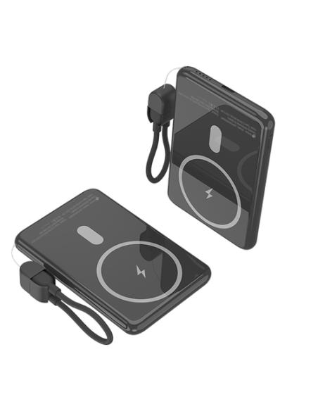 Leotec Power Bank inalámbrico 5000mAh 20W Negro