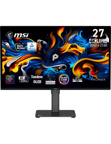 MSI Pro MAX 271UPX12G pantalla para PC 67,3 cm (26.5") 3840 x 2160 Pixeles UltraWide Full HD QD-OLED Negro
