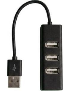 usb hub desde usb 3.0 con cuatro puertos usb 3.0 velocidad hasta 480mbps color negro