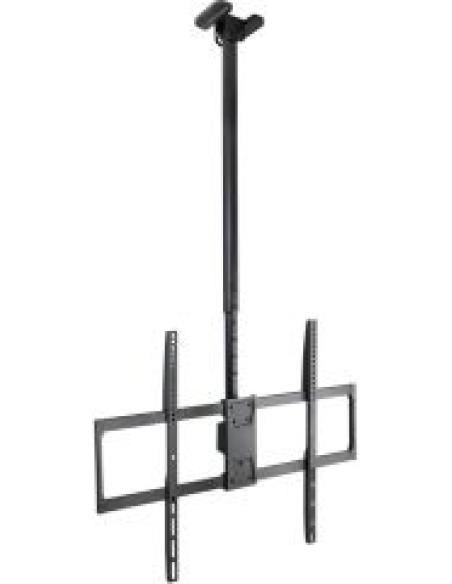 soporte de monitor/tv para techo ajustable de 1090mm hasta 1690mm desde 50' hasta 100' inclinacion +0º / -25º y giro +180º / -18