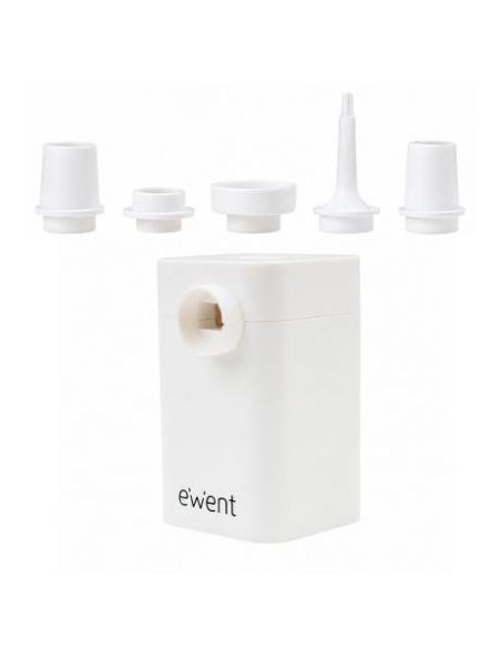 BOMBA VACIO PORTATIL EWENT PARA BOLSAS DE ROPA / 5 BOQUILLAS / FUNCIONA CON 6 PILAS AA / COMPACTA / P/N: EW5685