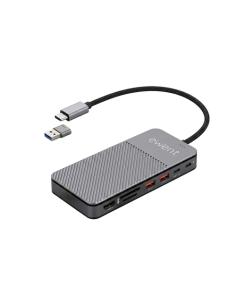 Ewent EW1156 base para portátil y replicador de puertos Alámbrico USB 3.2 Gen 1 (3.1 Gen 1) Type-C Aluminio