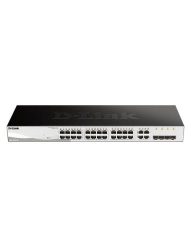 D-Link DGS-1210-28 switch Gestionado L2 Gigabit Ethernet (10/100/1000) 1U Negro