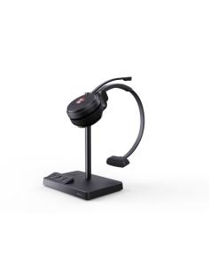 Yealink WH62 Mono UC Auriculares Inalámbrico Diadema Oficina/Centro de llamadas MicroUSB Base de carga Negro