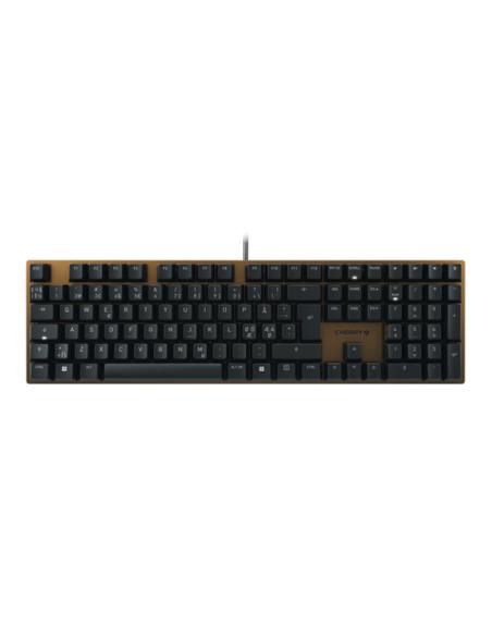 CHERRY KC 200 MX teclado Juego USB QWERTY Nórdico Negro, Bronce