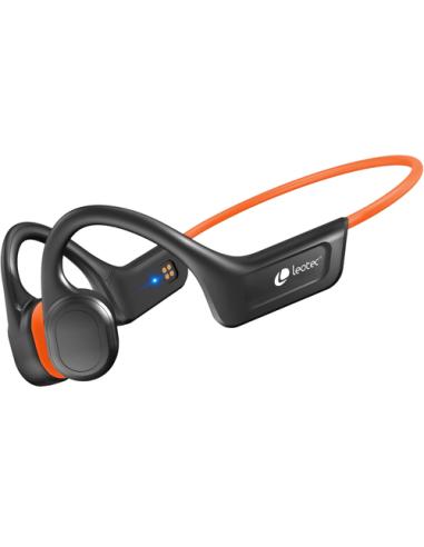 Leotec Auriculares Conducción Ósea Run PRO IPX7 Naranja