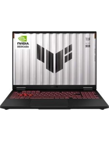 portatil tuf gaming amd ryzen 7 260 memoria ram 16gb ddr5 512gb ssd pcie nvme 16' wuxga 144hz grafica 8gb geforce rtx 5050 wifi 