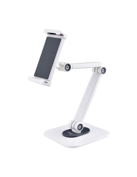 StarTech.com Soporte Ajustable de Sobremesa para Tablet - de Montaje en Pared - 1kg de Capacidad - Base Ergonómica Ajustable par