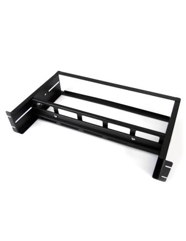 StarTech.com Juego Kit de Carriles DIN 2U para Rack Estándar de 19 Pulgadas - Carril DIN Ajustable Montable en Rack Armario Bast