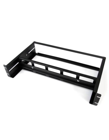 StarTech.com Juego Kit de Carriles DIN 2U para Rack Estándar de 19 Pulgadas - Carril DIN Ajustable Montable en Rack Armario Bast