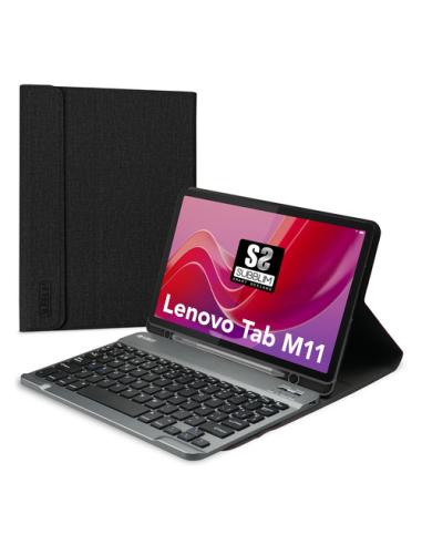 SUBBLIM Funda Tablet Keytab Pro BT Compatible con Lenovo Tab M11 Negro TecladoBT Batería
