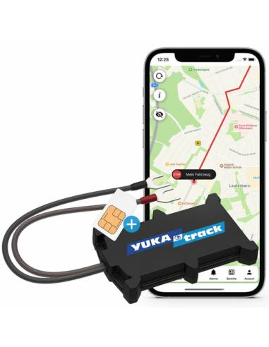 Yukatrack easyWire GPS Universal Rastreador de GPS Negro
