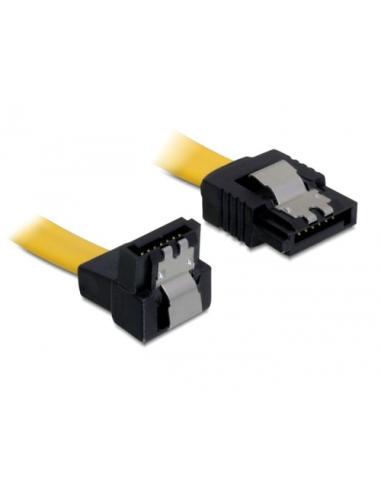 DeLOCK 0.7m SATA M/M cable de SATA 0,7 m Amarillo