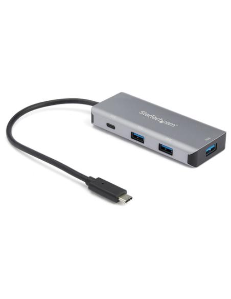 StarTech.com Hub Ladrón USB C con 3 Puertos USB A y 1 Puerto USB C - Concentrador USB Tipo C 3.2 Gen 2 - Alimentado por el Bus U