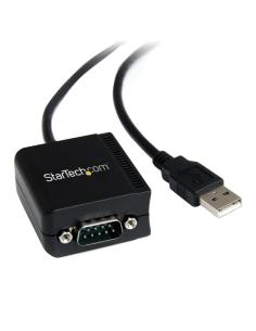 StarTech.com Cable USB a Serie de 1 Puerto FTDI de 2,5m - Adaptador USB a RS232 - con Aislamiento Óptico - con Retención COM - T