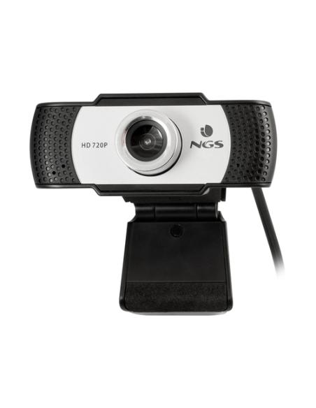 NGS XpressCam720 cámara web 1280 x 720 Pixeles USB 2.0 Negro, Gris, Plata