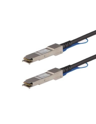 StarTech.com Cable de 3m Twinax Direct Attach QSFP+ a QSFP+ 40G Compatible con Juniper QFX-QSFP-DAC-3M - DAC de Cobre QSFP+ 40 G