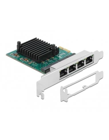 DeLOCK Tarjeta PCI Express x1 a 4 x Gigabit LAN