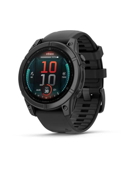 Garmin Fenix E 3,3 cm (1.3") AMOLED 47 mm Digital 416 x 416 Pixeles Pantalla táctil Negro Wifi GPS (satélite)