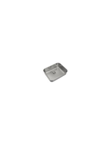 Teka BE 50.40 MAX Fregadero encastrado bajo encimera Rectangular Acero inoxidable