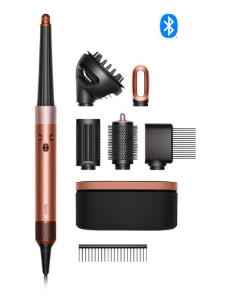 Dyson Airwrap ID Curly + Coily Herramienta de peinado con múltiples accesorios Caliente Negro, Oro rosa