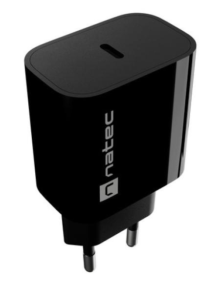 NATEC NUC-2395 cargador de dispositivo móvil Universal Negro Corriente alterna Carga rápida Interior