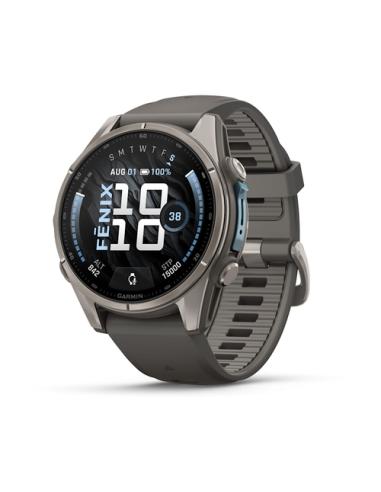 Garmin fēnix 9 3,3 cm (1.3") AMOLED 43 mm Digital 416 x 416 Pixeles Pantalla táctil Titanio Wifi GPS (satélite)