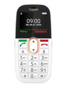 Gigaset GL695 5,87 cm (2.31") 113 g Blanco Teléfono para personas mayores