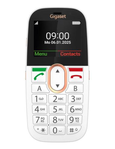Gigaset GL695 5,87 cm (2.31") 113 g Blanco Teléfono para personas mayores