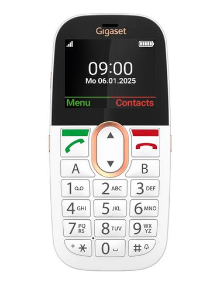 Gigaset GL695 5,87 cm (2.31") 113 g Blanco Teléfono para personas mayores