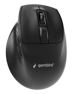 Gembird MUSW3-9B-01 ratón Oficina Mano derecha RF Wireless + Bluetooth + USB Type-A Óptico 2400 DPI