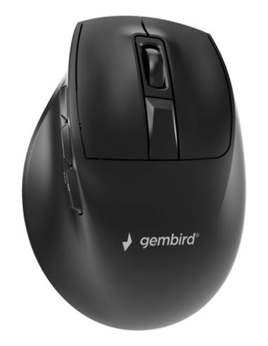 Gembird MUSW3-9B-01 ratón Oficina Mano derecha RF Wireless + Bluetooth + USB Type-A Óptico 2400 DPI