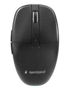 Gembird MUSW2-6B-01 ratón Hogar Ambidextro RF Wireless + Bluetooth Óptico 1600 DPI