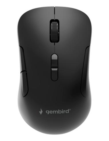 Gembird MUSW2-7B-01 ratón Universal Ambidextro RF Wireless + Bluetooth Óptico 1600 DPI