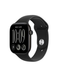 Apple Watch Series 12 (GPS + Cellular) - Caja de aluminio en negro (46 m) - Correa deportiva negra - Talla S/M