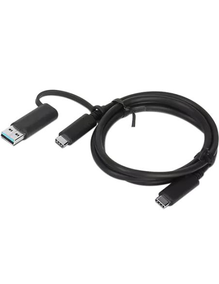 Lenovo 4X90U90618 cable USB USB 3.2 Gen 1 (3.1 Gen 1) 1 m USB A/USB C USB C Negro